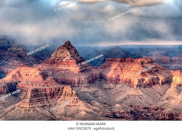 Grand Canyon, mountains, canyon, nature, landscape, national park, view, south rim, Arizona, USA, United States, America