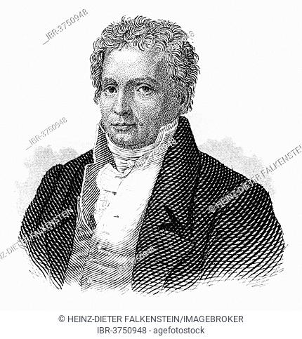 Portrait of Johann Ludwig Tieck, 1773 - 1853, German poet, writer, editor and translator of romanticism