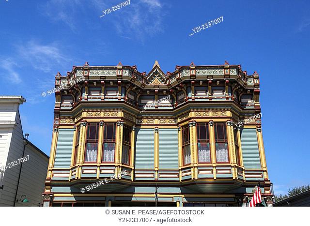 Detail of Victorian architecture in Ferndale, California, United States, North America