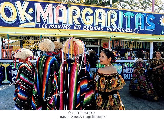 Mexico, Chiapas State, Los Parachicos carnival during the San Sebastian Festival in Chiapa de Corzo town