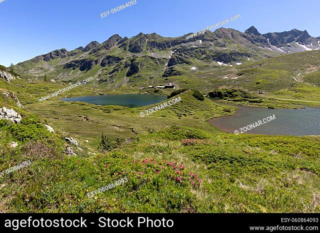 Zwei der Giglachseen in der Steiermark, Österreich, im Sommer