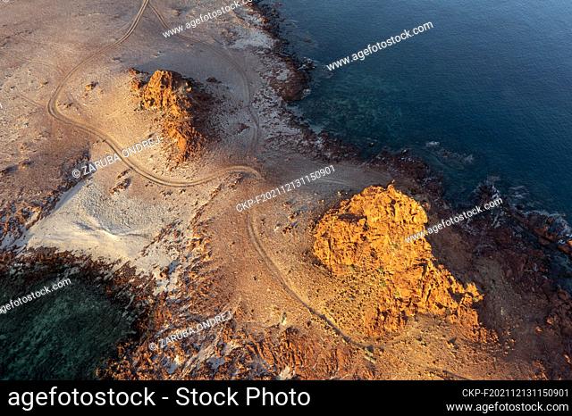 aerial view to part of the island with hills and shore (CTK Photo/Ondrej Zaruba)