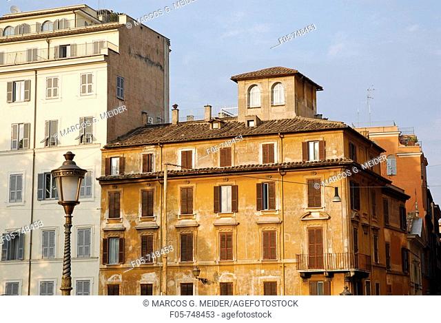 Facade of buildings  Rome, Lazio, Italy