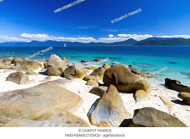 Australia, Queensland, Cairns, Fitzroy Island National Park, Fitzroy Island, Nudey beach