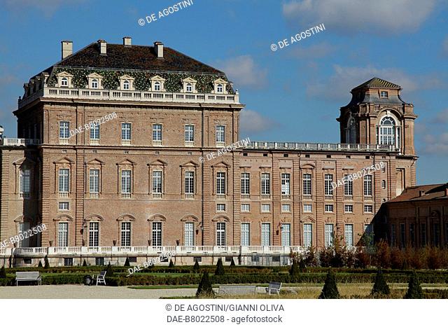 View of the palace of Venaria Reale and the Church of Sant'Uberto, Residence of the Royal House of Savoy (UNESCO World Heritage List, 1997), Piedmont, Italy