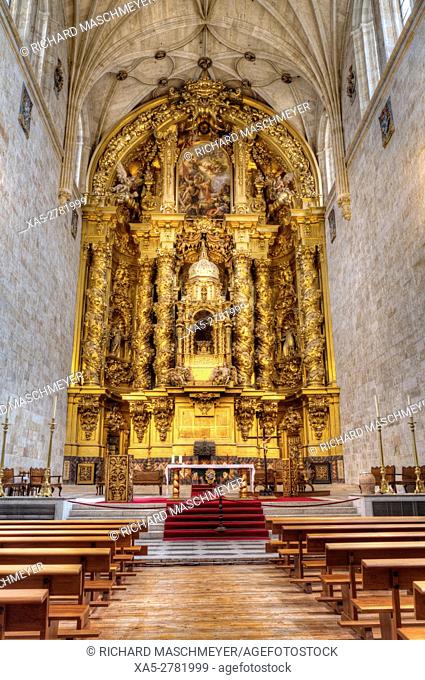 Altar, Saint Stephen's Convent, Salamanca, UNESCO World Heritage Site, Spain