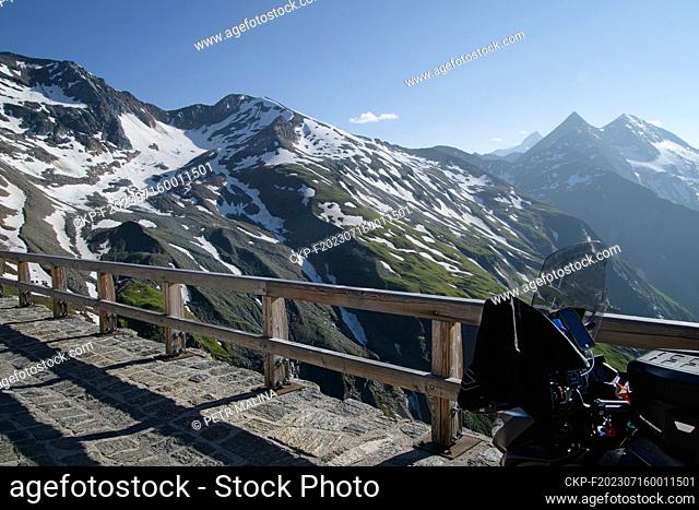 A view of the mountains near the Grossglockner in the Austrian Alps on July 7, 2023. (CTK Photo/Petr Malina)