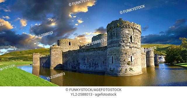 Beaumaris Castle built in 1284 by Edward 1st, considered to be one of the finest example of 13th century military architecture by UNESCO