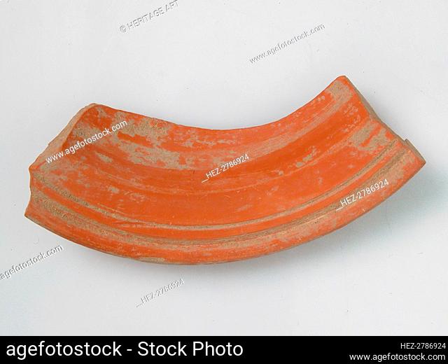 Bowl Fragment, Coptic, 4th-7th century. Creator: Unknown