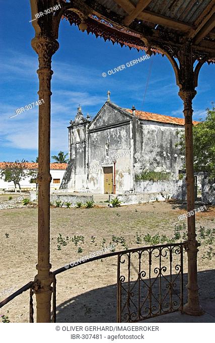 Church in the ghost town of Ibo Island, Quirimbas islands, Mozambique, Africa