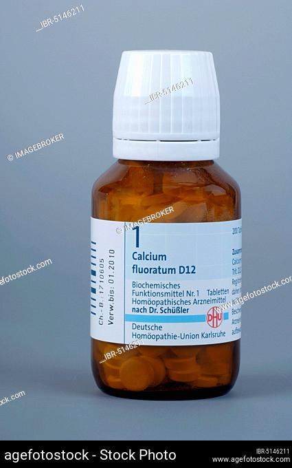Schuessler salt no. 1 Calcium fluoratum, Schuessler salts, Schuessler salts, Schuessler salt, homeopathic, homeopathy, exempt, object