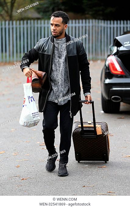 Aston Merrygold and Janette Manrara arrive at a dance studio for rehearsals for this week's Strictly Come Dancing live show