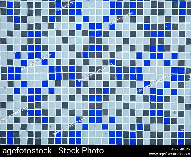 Blue and grey tiles background - close up shot