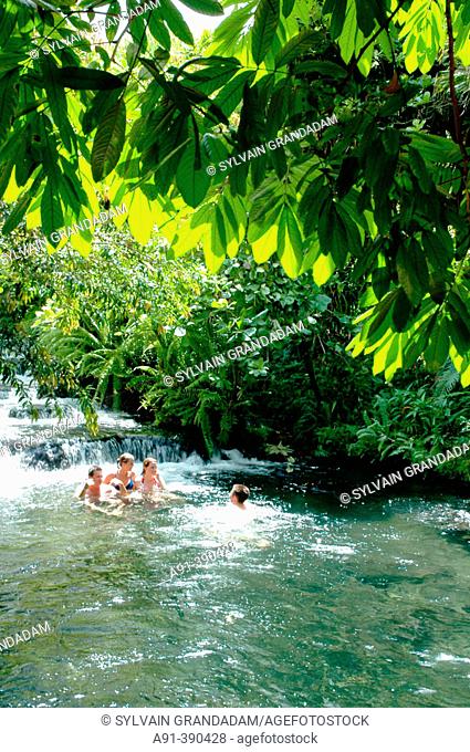 Tabacon hot springs in Arenal Volcano National Park. Costa Rica