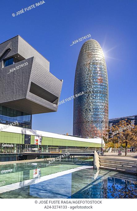 Barcelona City, Glorias square area, Agbar tower
