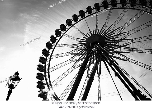 Big wheel at funfair in Berlin, Germany