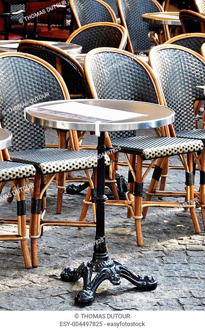 Parisian cafe terrace