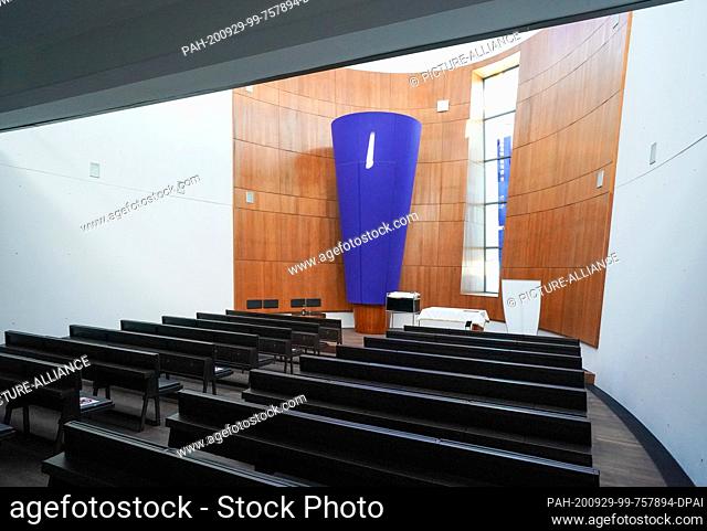 22 September 2020, Saxony, Chemnitz: The interior view of the new synagogue of Chemnitz. Photo: Peter Endig/dpa-Zentralbild/ZB