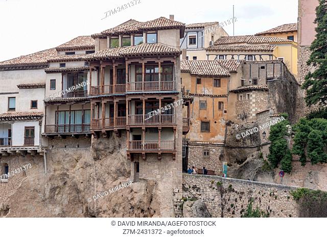 Casas colgadas (Hanging Houses). City of Cuenca (UNESCO World Heritage Site), Castile-La Mancha, Spain