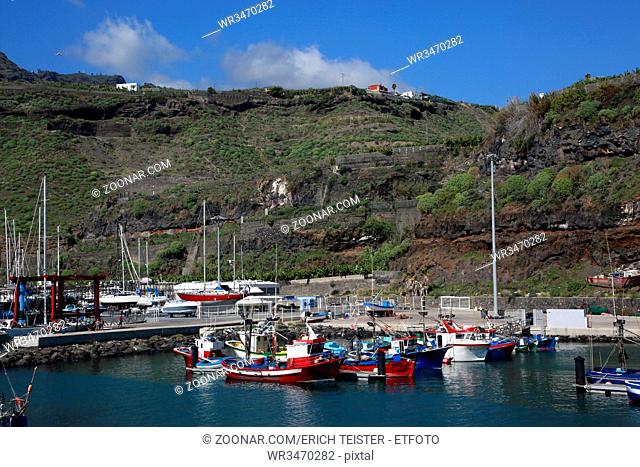 Hafen Puerto de Tazacorte, La Palma, Kanarische Inseln, Spanien