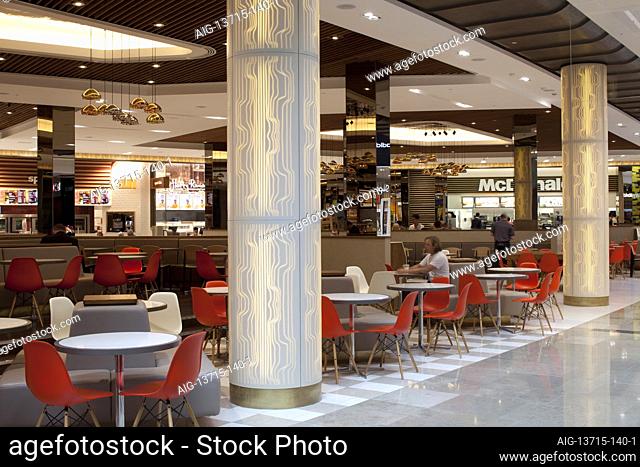 Lower Food Court, Westfield Stratford City, Olympic Park, London, UK. Architect: The Buchan Group