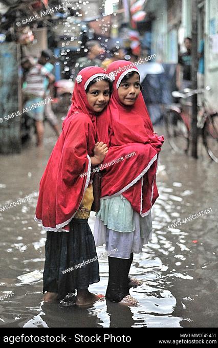 Life as a Bihari. Portrait of two Bihari Girls. ‘Biharis’ refers to the approximately 300, 000 non-Bengali citizens of the former East Pakistan who remain...