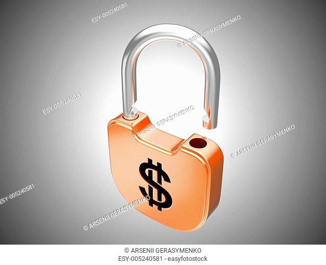 Unlocked lock: US dollar security