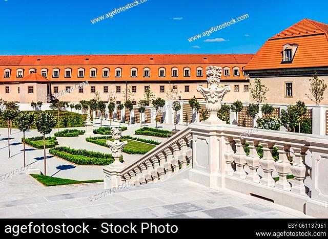 Courtyard of the Bratislava castle in Slovakia