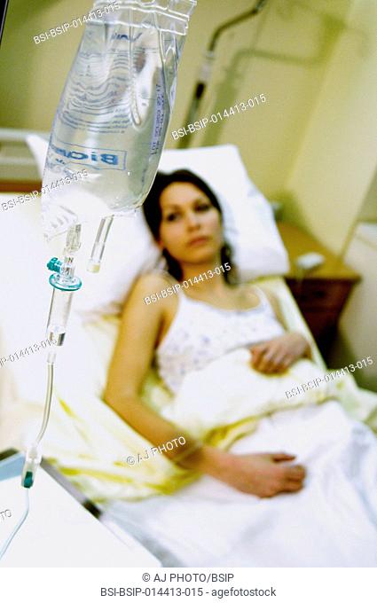 A young patient in hospital