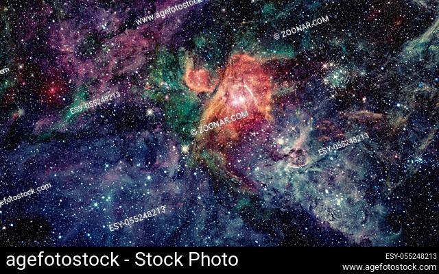 Galaxy and nebula. Abstract space background. Elements of this Image Furnished by NASA