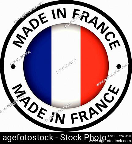 made in france flag metal