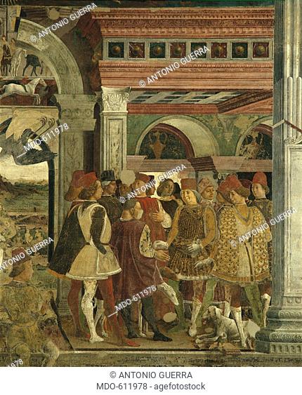 Allegory of April: Hunting Contests, Borso d'Este and the Fool Scocola (Mese di Aprile: Gare di caccia, Borso d'Este e il buffone Scocola)