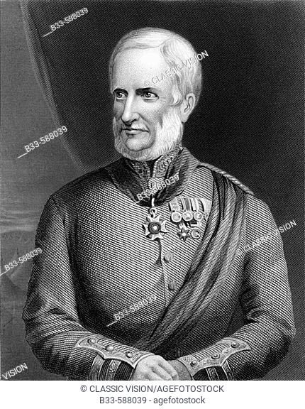 Major General Sir Henry Havelock  1795-1857  Britsh General  19th century engraving after C Holl