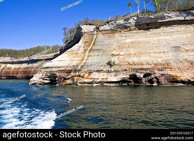 Cliffs in Pictured Rocks National Lakeshore