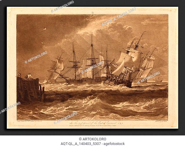 Joseph Mallord William Turner and Charles Turner (British, 1775 - 1851), Ships in a Breeze, published 1808, etching and mezzotint