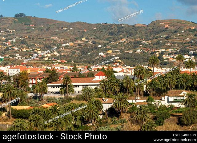 Town of Santa Brigida in Gran Canaria. Canary Islands. Spain