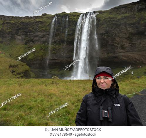 Seljalandsfoss waterfall. South Region. Iceland