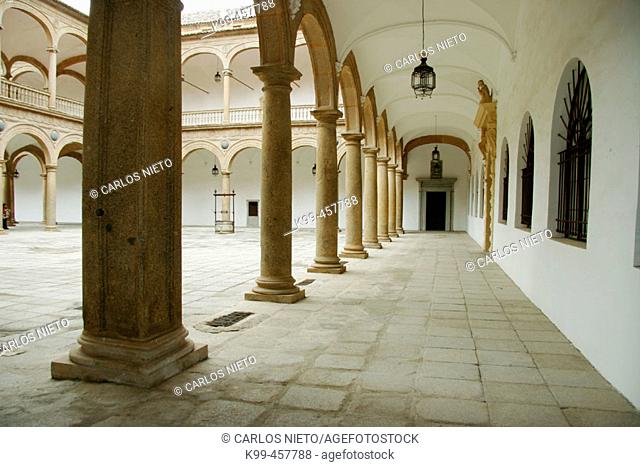 Covarrubias courtyard in Hospital de Tavera (1541). Toledo. Castilla La Mancha. Spain