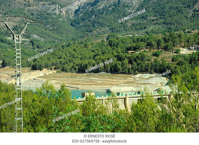 the reservoir of guadalest - costa blanca - spain