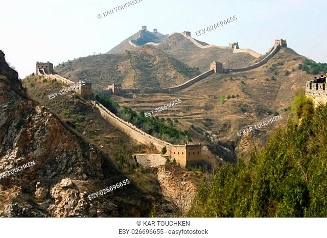 Great Wall of China near capital Beijing ( Jinshanling section )