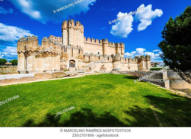 Castillo de Coca, Coca Castle, is a fortification constructed in the 15th century. Coca, Segovia, Castilla y León, Spain, Europe