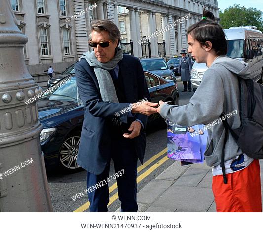 Bryan Ferry at The Merrion Hotel before he plays the National Concert Hall tonight (19Jun14) Featuring: Bryan Ferry Where: Dublin
