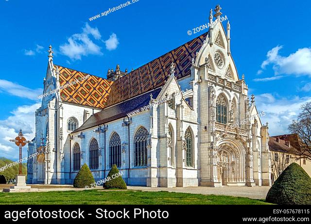 Church of Royal Monastery of Brou in Bourg-en-Bresse, France