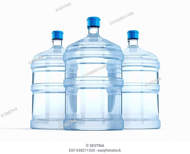 19 liters Water bottle isolated on white background