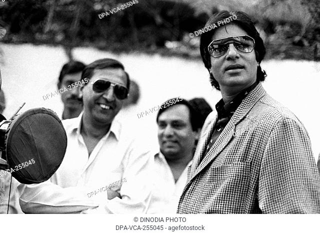 Indian bollywood actors, Amitabh Bachchan and Tinnu Anand, India, Asia