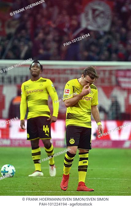 Mario GOETZE (Borussia Dortmund), .disappointed, frustratedriert, dejected .after versustor, hi:Michy Batshuayi (Borussia Dortmund), .Aktion