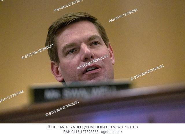 United States Representative Eric Swalwell (Democrat of California) speaks during the United States House Committee on the Judiciary hearing with constitutional...