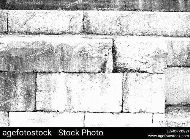 in turkey    abstract texture of a  ancien wall and ruined brick
