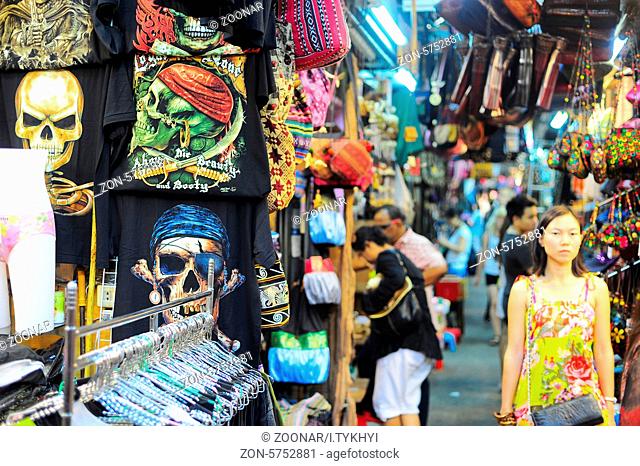 BANGKOK, THAILAND - MARCH 03, 2013: Chatuchak weekend market in Bangkok, Thailand. It is the largest market in Thailand
