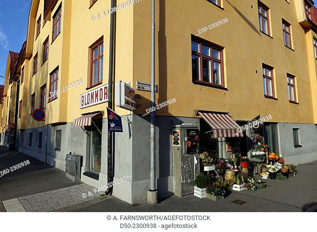 Flower shop, Aspudden neighborhood, Stockholm, Sweden